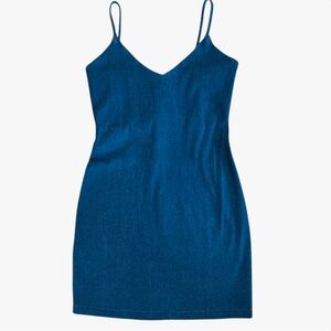 Susana Monaco V-Neck Slip Mini Denim Dress NWT